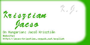 krisztian jacso business card